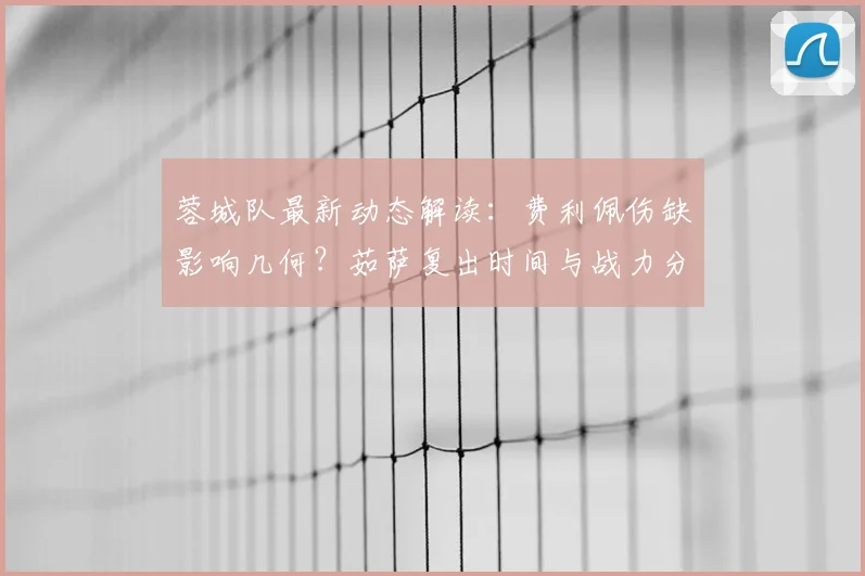 蓉城队最新动态解读：费利佩伤缺影响几何？茹萨复出时间与战力分析