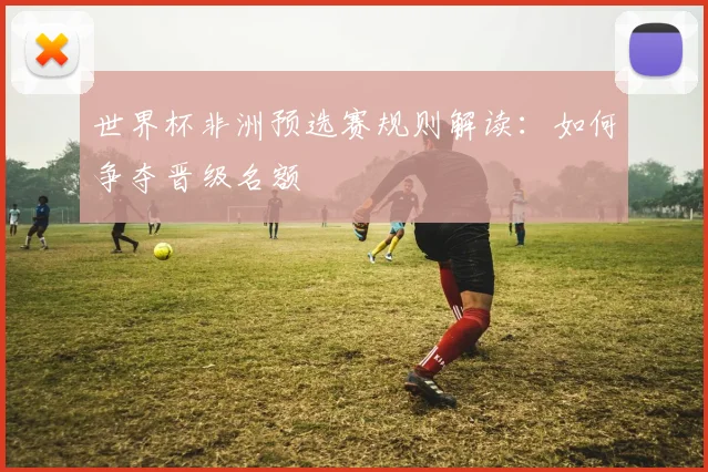 世界杯非洲预选赛规则解读:如何争夺晋级名额